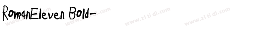 RomanEleven Bold字体转换
